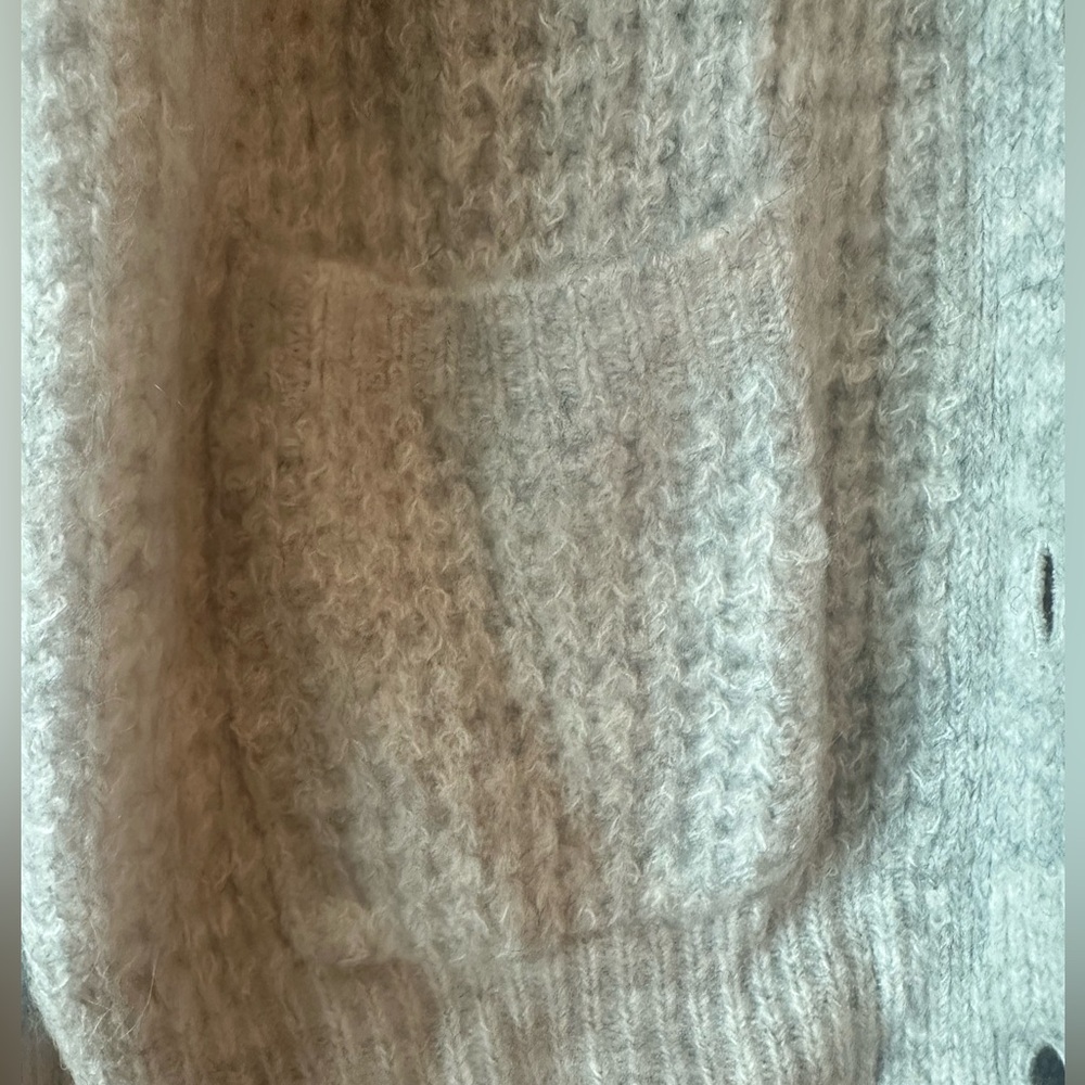Nordstrom BP Oversized Waffle Stitch Cardigan Grandpa Sweater Size XS - Picture 7 of 13
